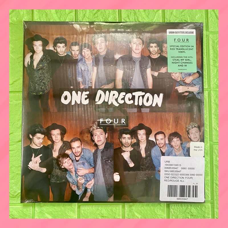 One Direction Four Deluxe Limited 2xlp ~ Translucent Red Vinyl Shopee Philippines 