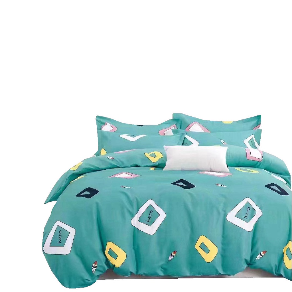 Angbon 3 In 1 Double Size Canadian Cotton Elegant Design Bedsheet Set 54"*75" Shopee Philippines