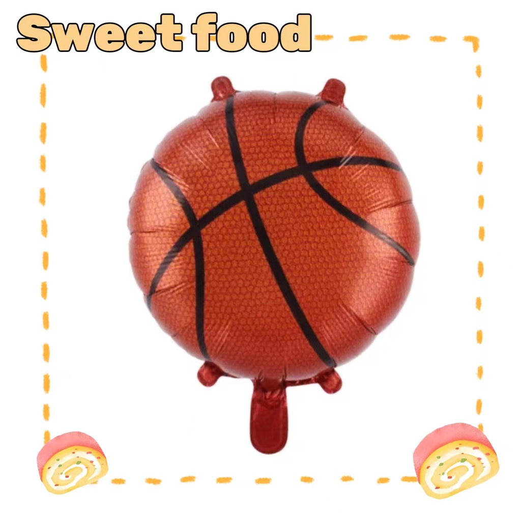 balloon 18 inch Round Ins style Sports theme basketball party ...