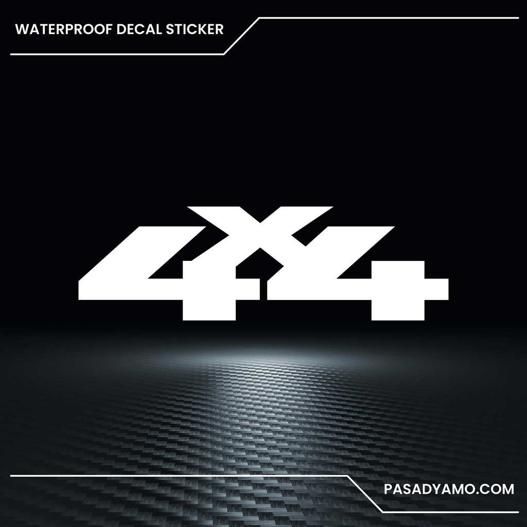 4x4 Decal Sticker for Cars 2 x 5 inches | Shopee Philippines