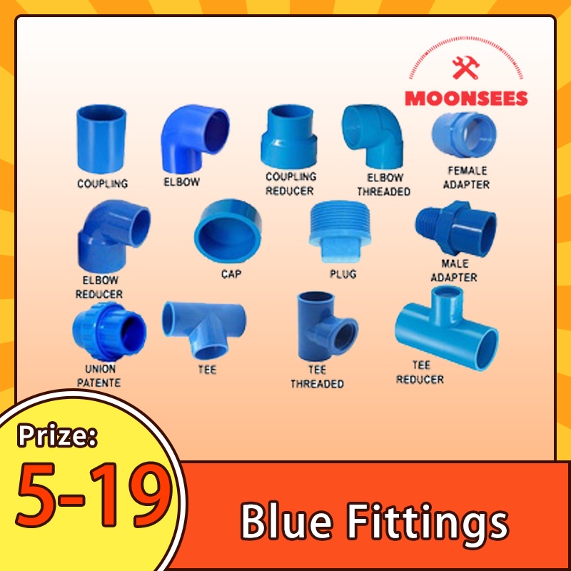 Pvc Blue Fittings 1 2