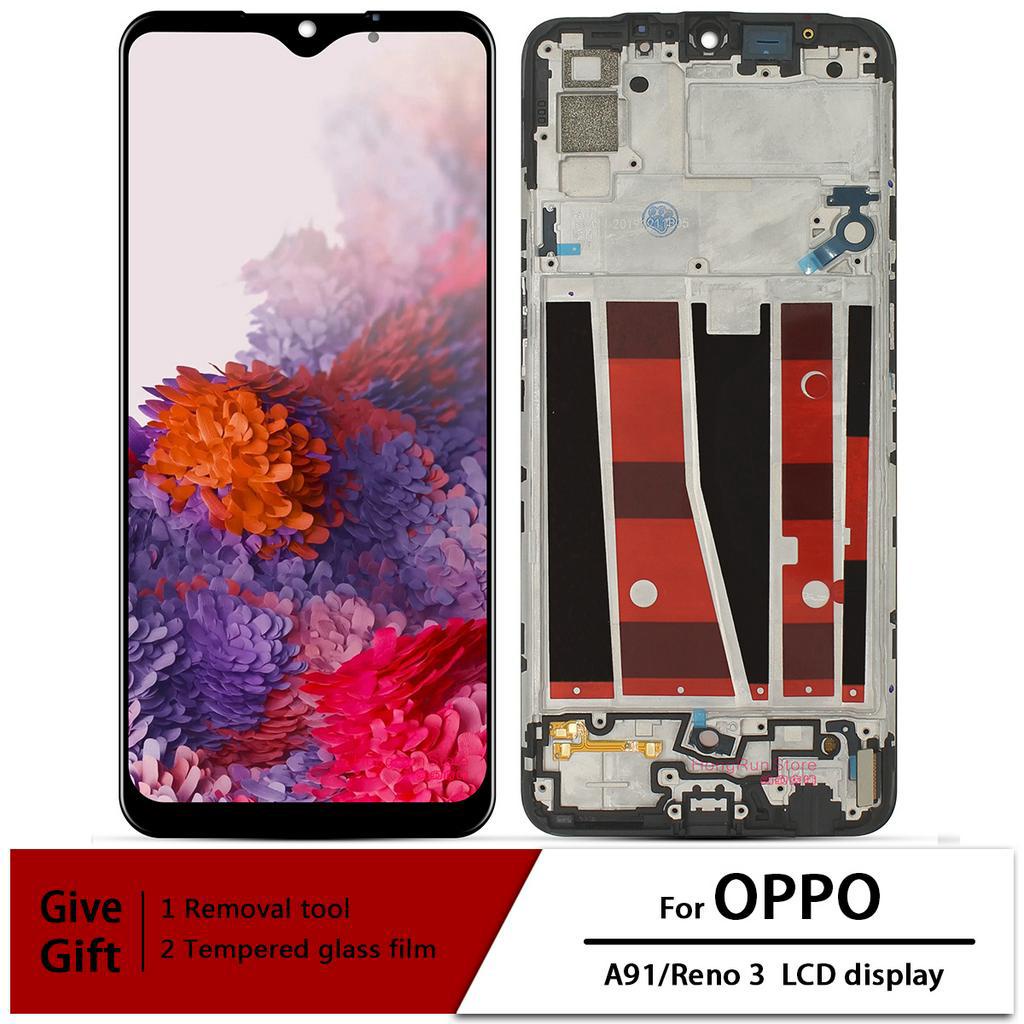 Super AMOLED LCD Display For OPPO Reno 3 LCD Touch Screen Digitizer ...
