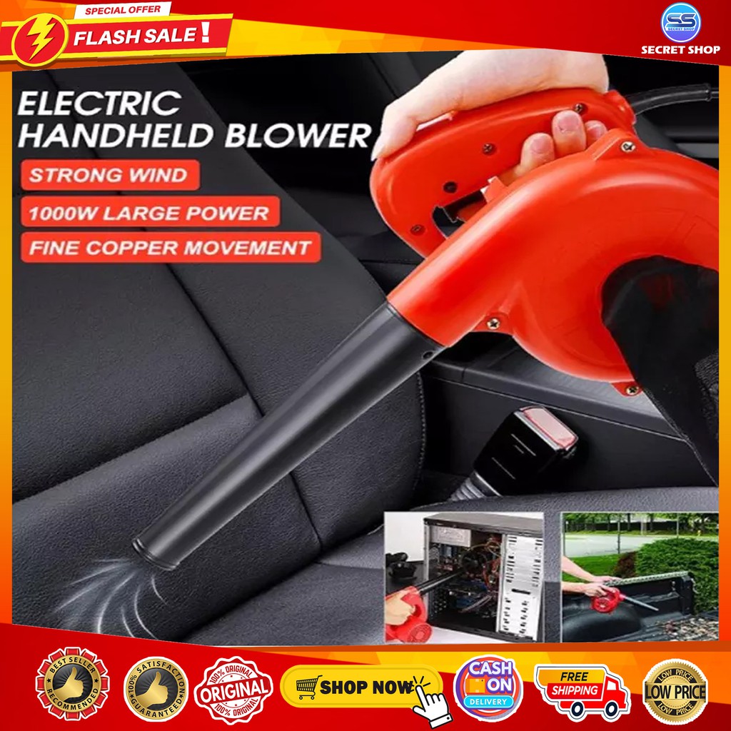 WARRANTY 1000w Electric Hand Operated Blower Vacuum Dust Cleaner For