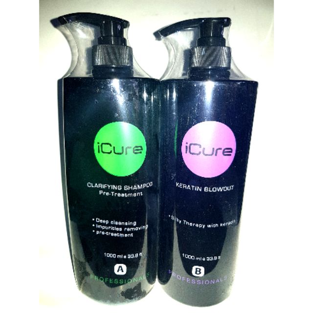 iCure Brazilian Keratin Blow Out Set A and B 1000ml