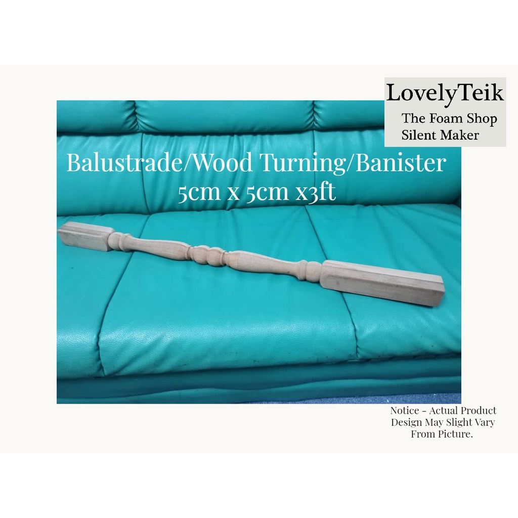 Wood Balustrade/Stair Newel Post/Wood Banister/Stair Baluster/Pemegang ...