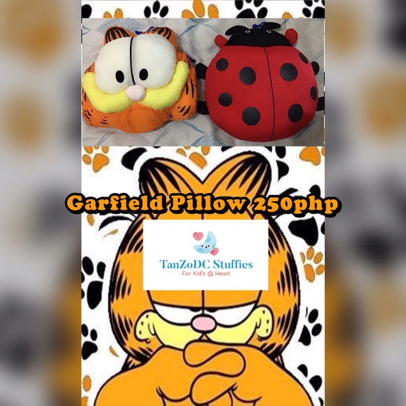 Garfield Pillow with Ladybug | Shopee Philippines