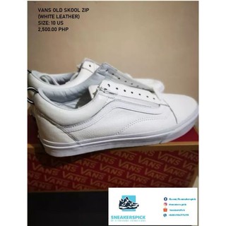 Vans premium leather old best sale skool zip