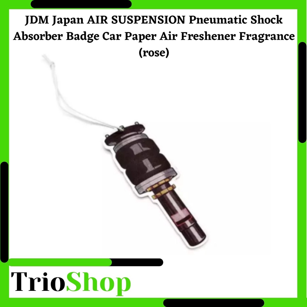 JDM Japan AIR SUSPENSION Pneumatic Shock Absorber Badge Car Paper Air ...