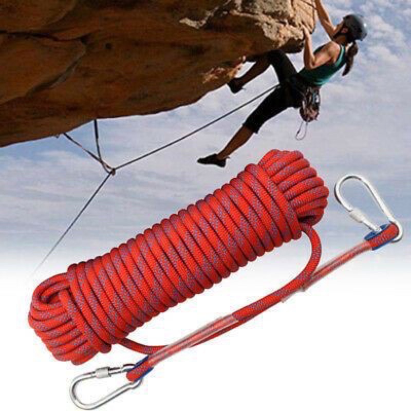 20M Climbing / hiking rope safety rescue practical rope + climbing ...
