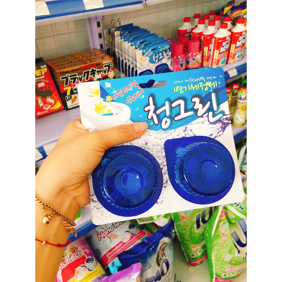 Korean toilet cleaner - blister of 2 tablets | Shopee Philippines