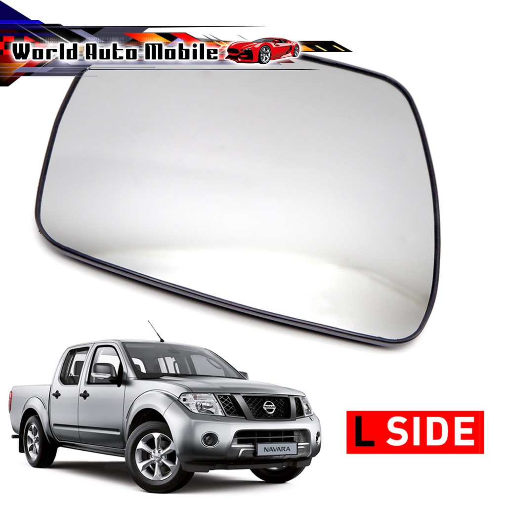 Glass lens body Left side mirror lens for Nissan Navara Frontier D40