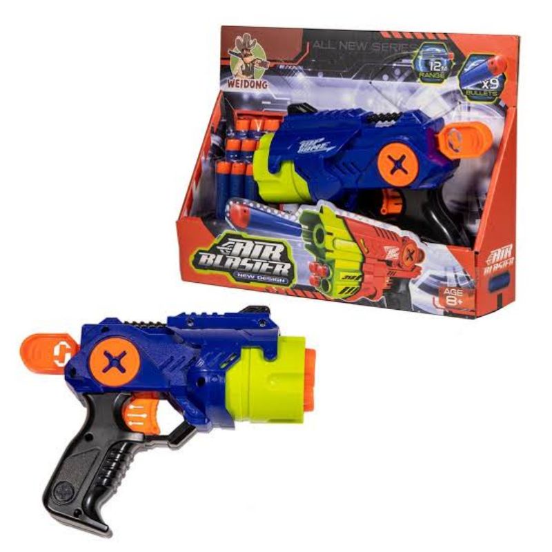 Air Blaster Nerf Revolver Soft Bullet Blaster Gun Shopee Philippines