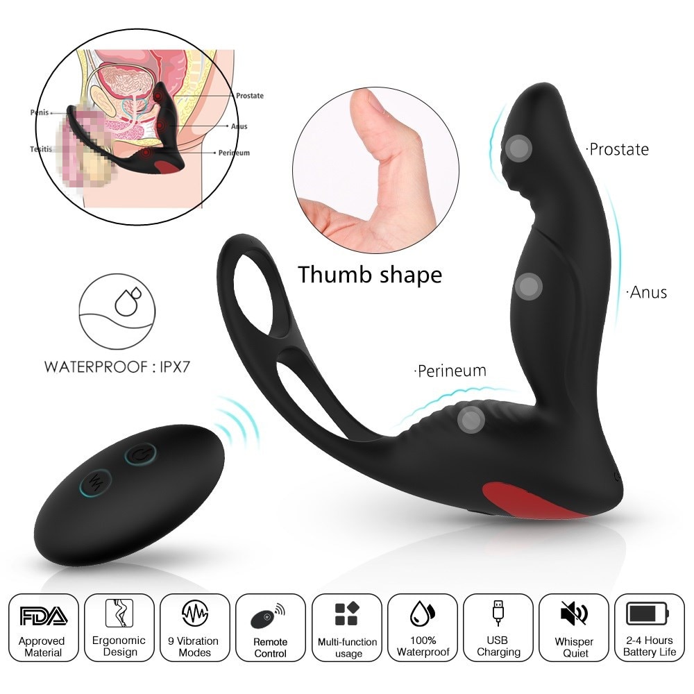 Woman Vibrator SHD 070 Anal Vibrator Butt Plug Anal Toys for Men