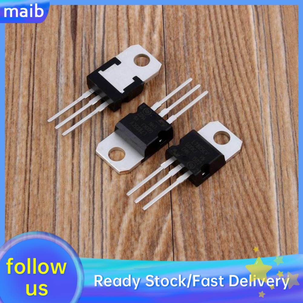10x LM7805 Spannungsregler 5V 1,5A – TO-220 – Überstromschutz & Thermische Abschaltung