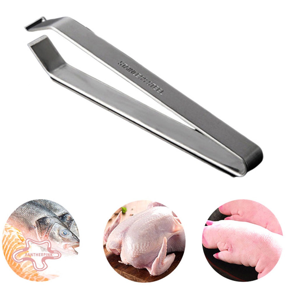 [XA] Metal Fish Bone Remover Chicken Plucking Feather Nipper Tweezers