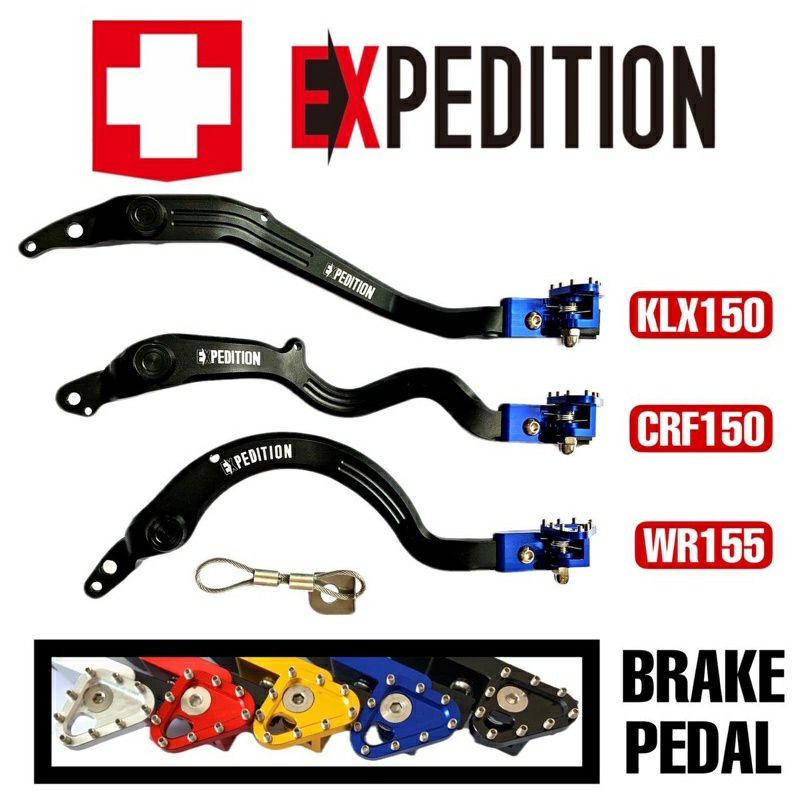 Crf 150l expedition Brake pedal, klx dtracker, wr155 full cnc