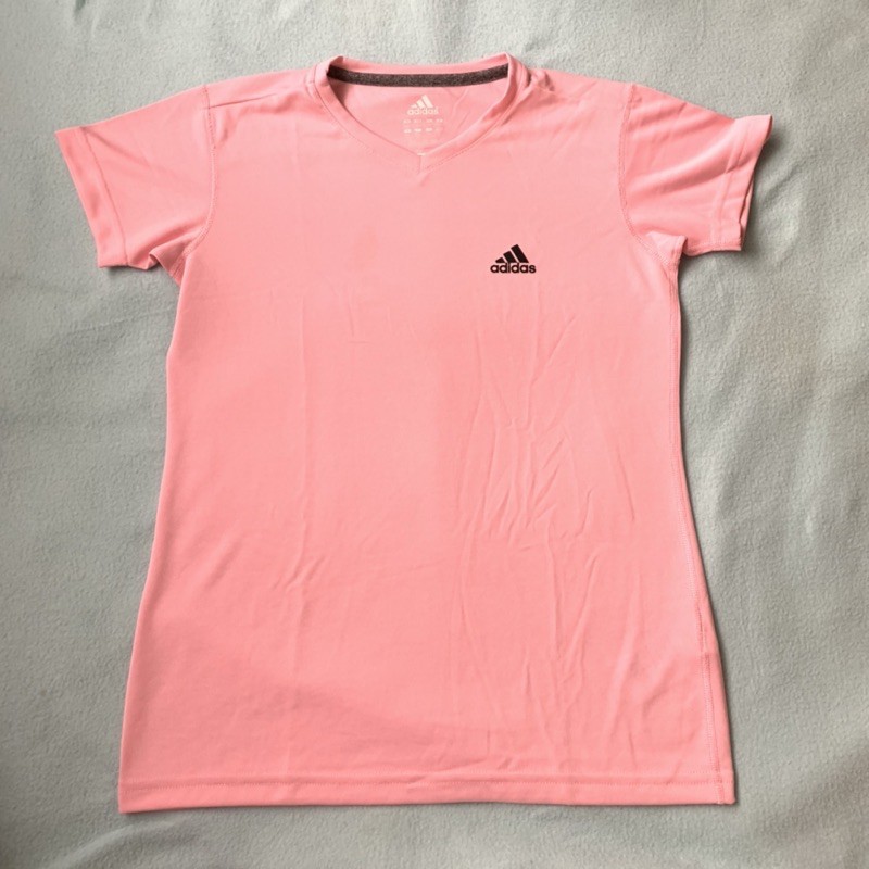 Neon pink cheap adidas shirt