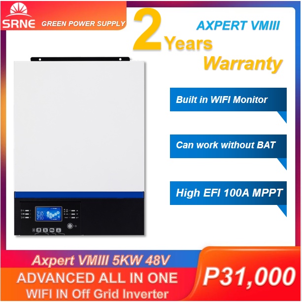 5000W inverter 48V 100A MPPT Hybrid Off Grid Inverter /built in wifi