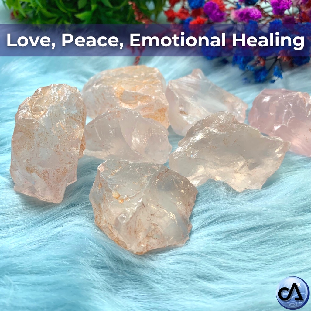 2024 Stone Rose Quartz LOVE PEACE AND HEALING Natural Stones   28a95f9f0917faf7ec0f4c82bfda3d5c