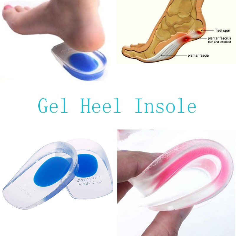 Silicone Gel Heel Pad Insole, Heel Support Gel Insole - China Heel