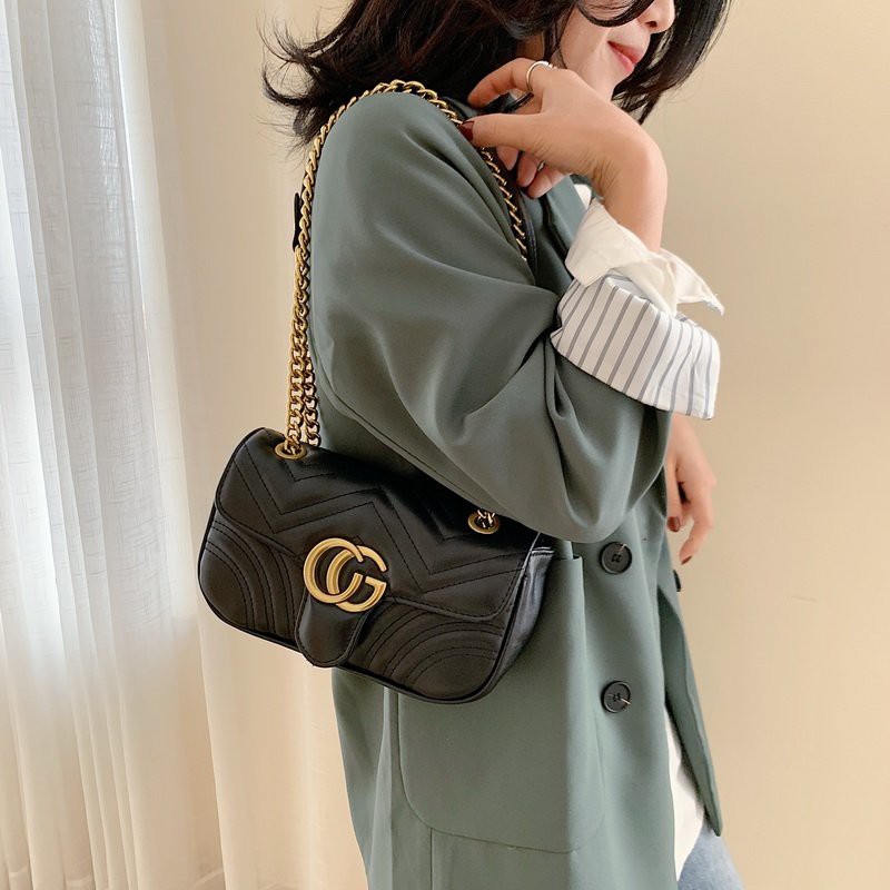 Baladoo Cg Logo Women Fashion Shoulder Bag Luxury Brand Design