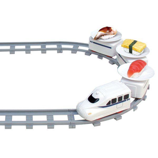 Meal Train TOYANDONA Sushi Train Set Rotating Table Food Train