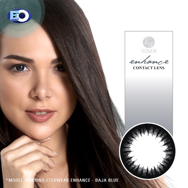 Eo Flexwear Enhance Colored Graded Contact Lens Dali Black Good For 6 Months Shopee 7889