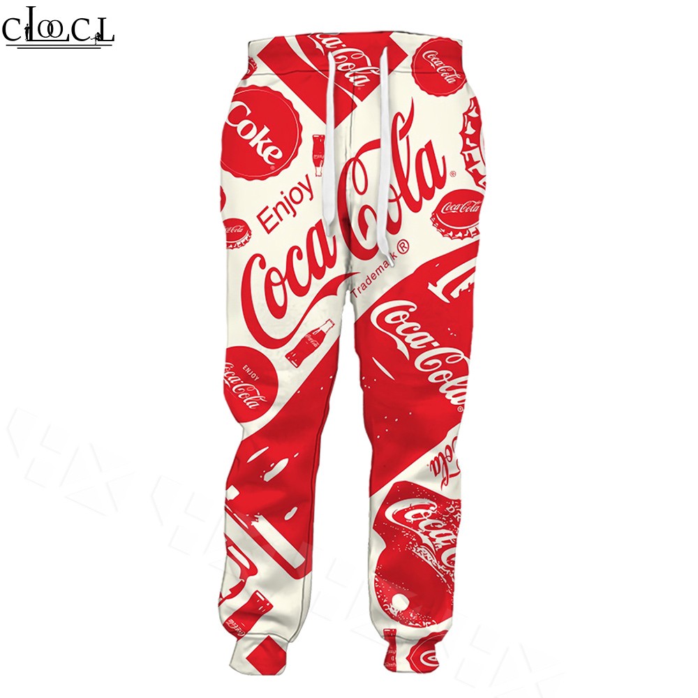 CLOOCL Coca Cola Coke Sweatpants 3D Print Trousers Men Women Jogger Pants Shopee Philippines