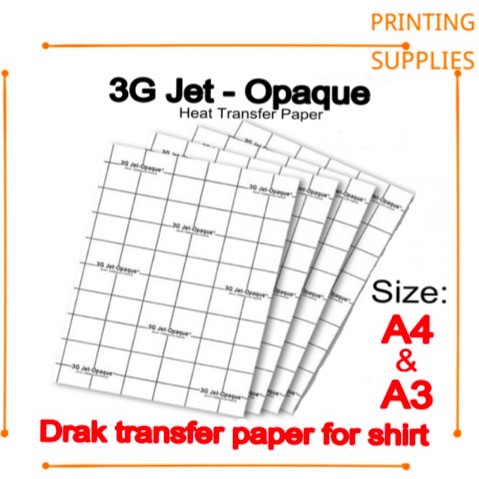 3G-OPAQUE dark heat transfer paper