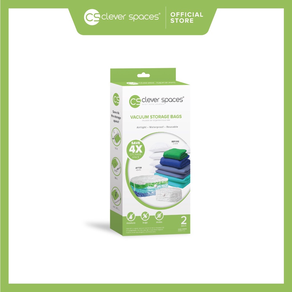 Clever Spaces Vacuum Storage Bags (Box of 2) | Shopee Philippines