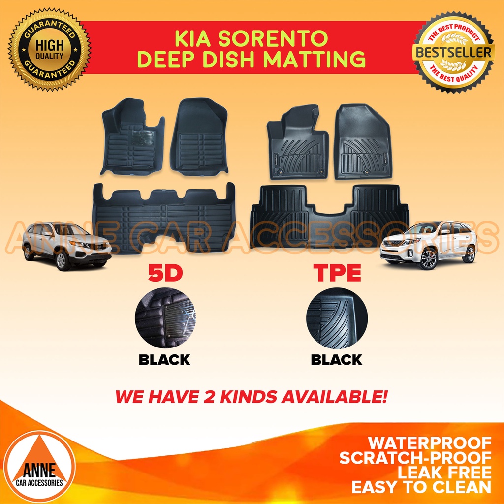 TPE / 5D Deep Dish for Kia Sorento 2010 - 2014/ 2015 2016 2017 2018 ...