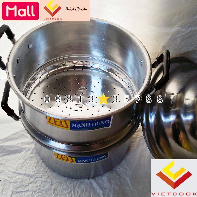 Manh HUNG aluminum sticky rice steamer size 20, 22, 24, 26, 28, 30, 32 ...