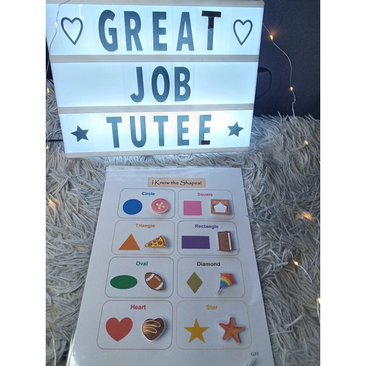 Laminated Learning Materials with Velcro Shopee Philippines