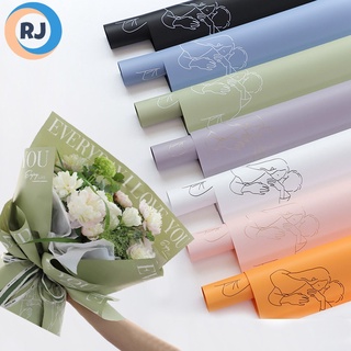 Flowers Rose Wrapping Paper Florist Packaging Paper Single Rose Flowers  Wrapping Paper 50pcs/lot