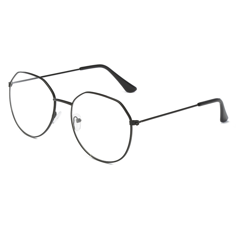 We Flower Korean Silver Metal Round Eyeglasses For Men Women | Shopee ...