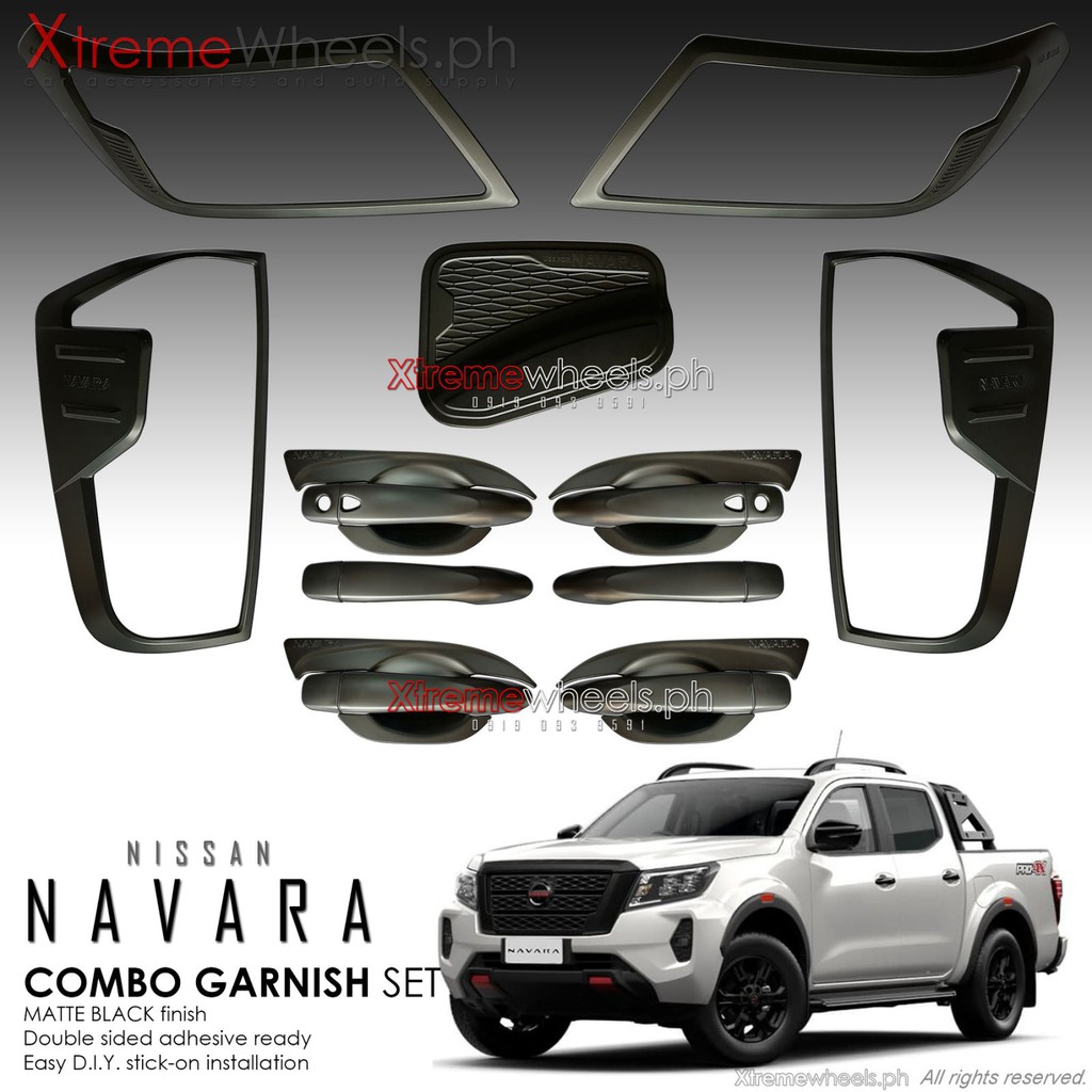 NISSAN NAVARA 20212023 Thailand Combo Matte Black w/ Handle Sensor
