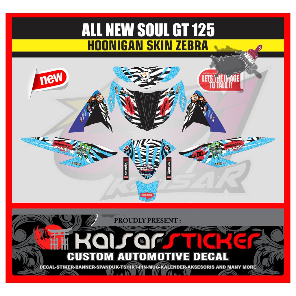 Full Body Motorcycle Decal Stickers Yamaha Soul Gt 125 SEMBRA 43 ...