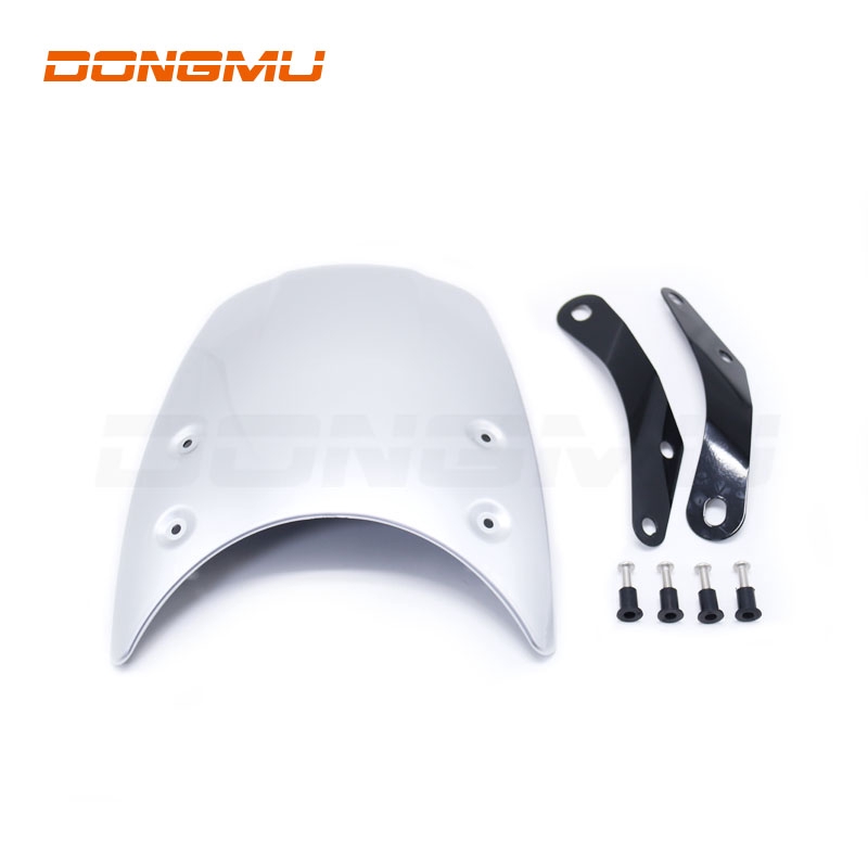 5-7 inch Motorcycle Retro Windsreen Wind Shield Cafe Racer Headlight ...