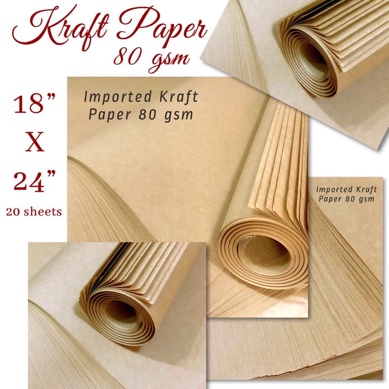 Kraft on sale paper thickness