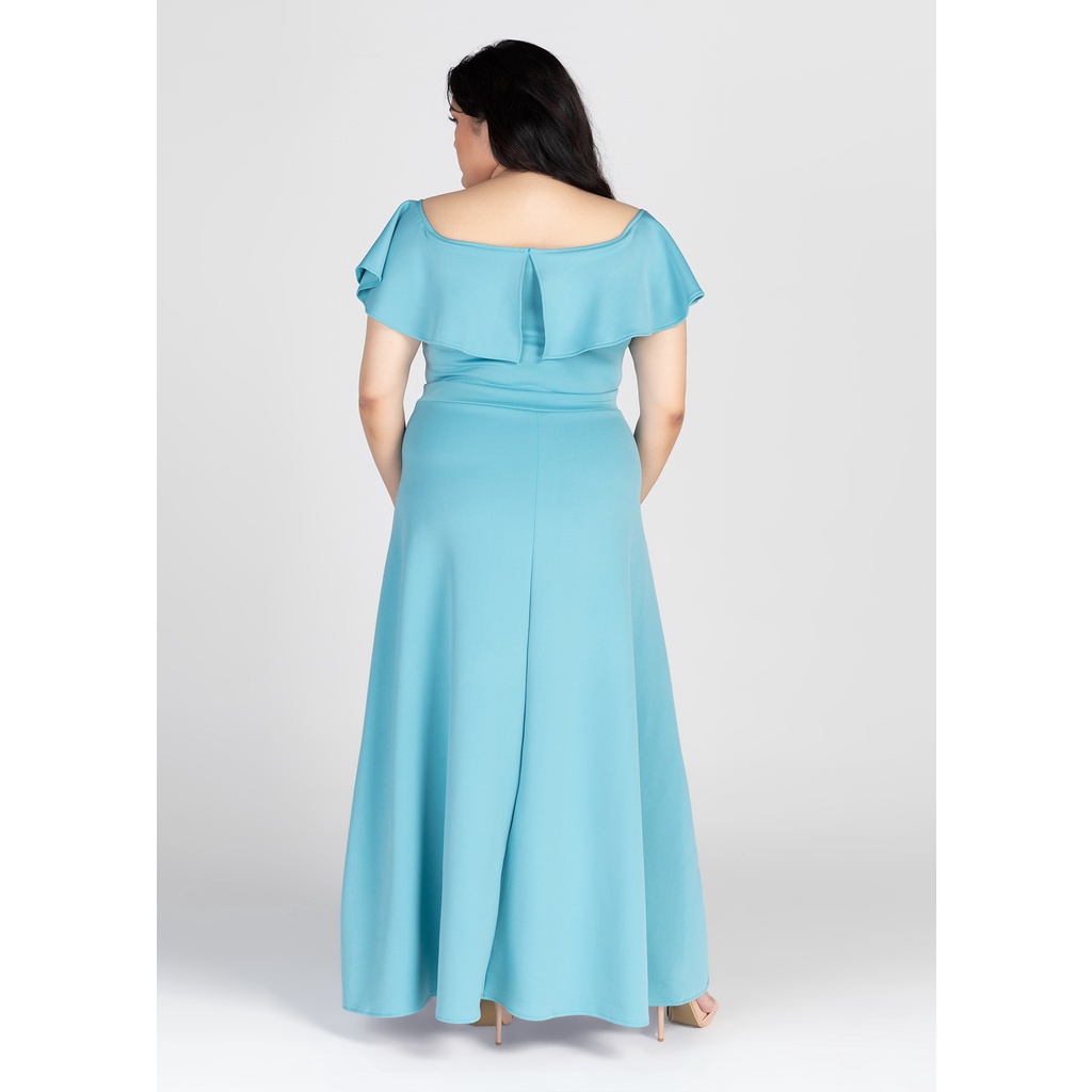 ┋♟filipiniana Plus Size Neoprene Formal Gown Dress Wedding Kasal Debut Ninang Shopee Philippines 7782