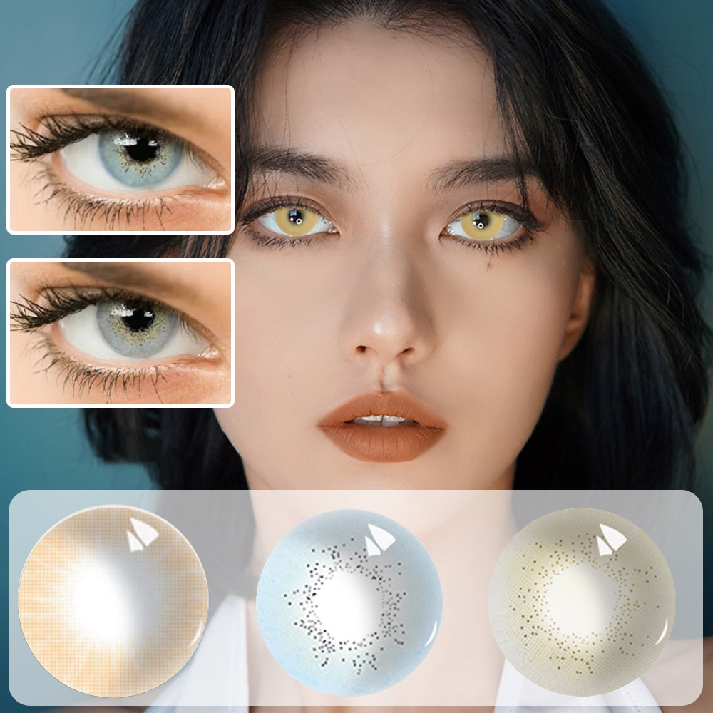 Maxiygirl Contact Lense With Solution And Free Case Kit Eye Contact ...