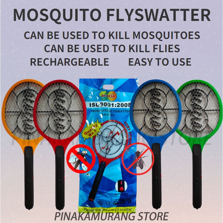 Rechargeable Electric Mosquito Killer Swatter Racket Fly Swatter Kill