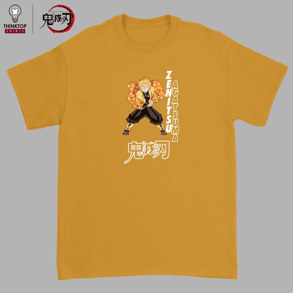 Thinktop Anime Shirt X Kimetsu No Yaiba Zenitsu Agatsuma Unisex