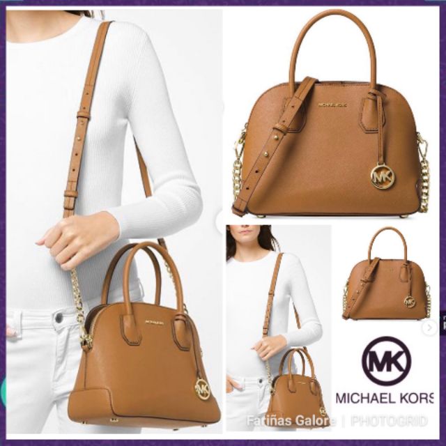 Michael kors cindy medium deals pocket dome satchel