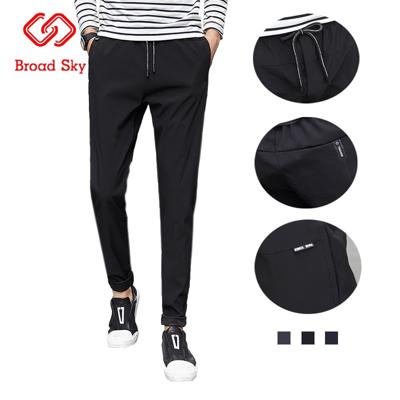 Korean Pants Large Size High Quality Taslan Jogger Pants 3 Color M To 5xl Trouser Pants For Men 8900