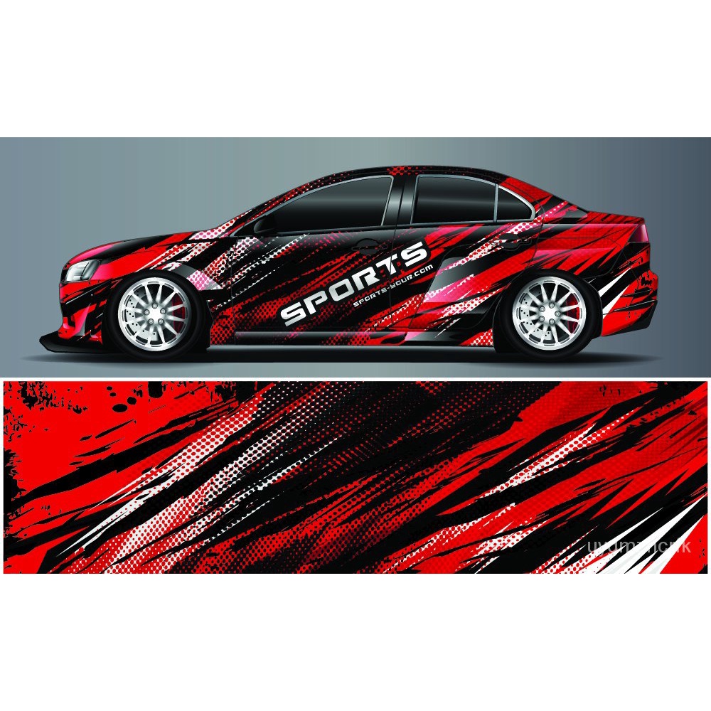 jdsRacing Full Body Vinyl Wrap Modern Design Vector Image Car Full Wrap