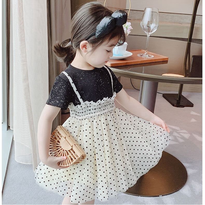 2 Colors Baby Girl Summer Mesh Dress Kids Girl Princess Dress Infant Baby Girl Clothes Party Dresses Princess Dress