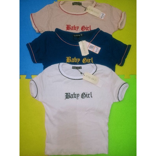 Baby girl print cropshirt for women (XL) Shopee Philippines