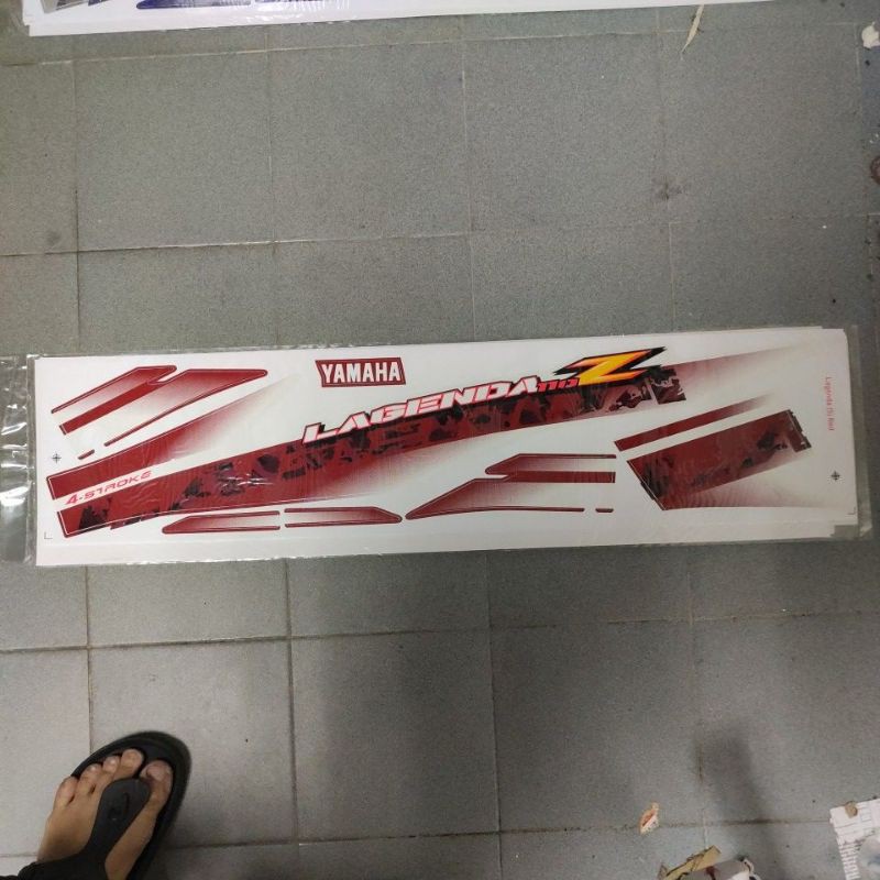Stiker sticker body stripe cover set (5) yamaha lagenda110z lagenda