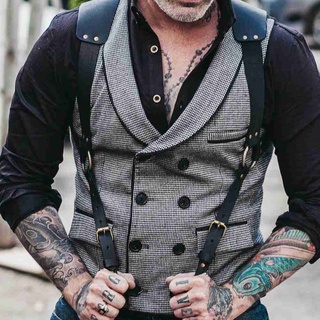 Men's Leather Vest Straps Braces UK Stock N2C0 | Shopee Philippines